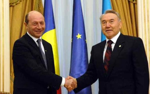 Presedintele roman Traian Basescu, si omologul sau de la Astana, relanseaza parteneriatul strategic romano-kazah