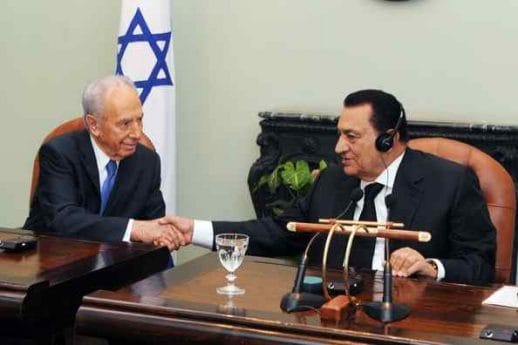 Presedintele israelian Peres si omologul sau egiptean Mubarak relanseaza procesul de pace din Orientul Mijlociu