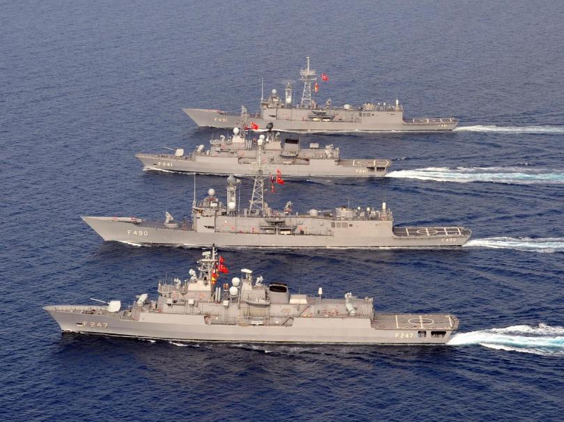 Flota militară turcă, pregătită să apere pretențiile maritime